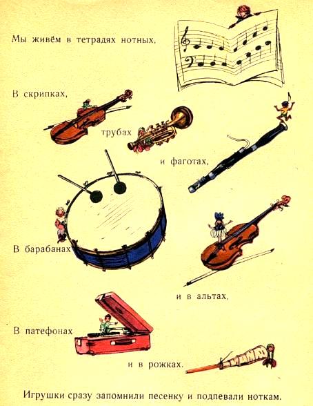сказка про музыку , сказка о нотах, иллюстрации к сказкам Лемкуль