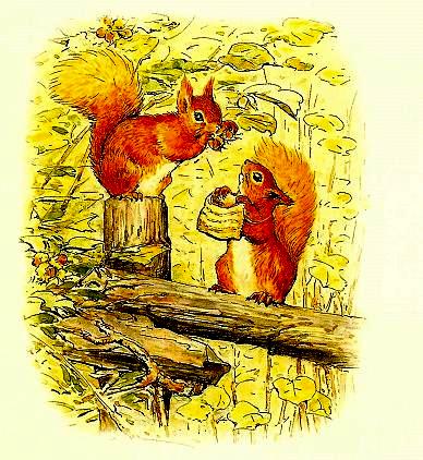 Beatrix Potter Squirel Nutkin. Беатрис Поттер. Повесть о бельчонке Тресси