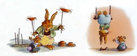 истории папы кролика, жили-были кролики. Браво, крольчата! Женевьева Юрье и Лоик Жуанниго. 