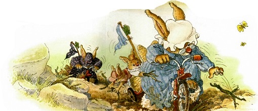 10 Жили-были кролики. Истории папы кролика. Велогонка тетушки Циннии
