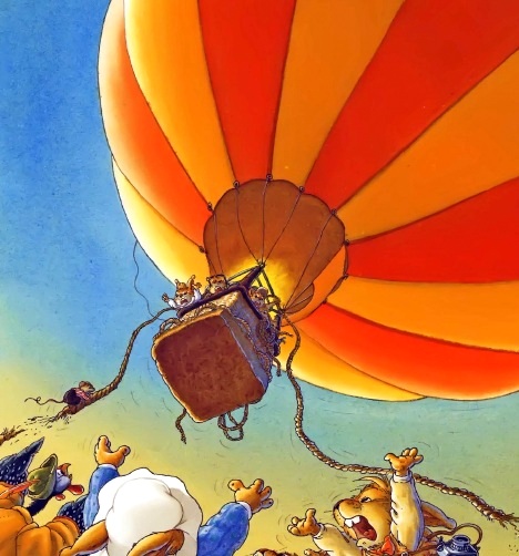 жили-были кролики. Полет на воздушном шаре. Истории папы кролика