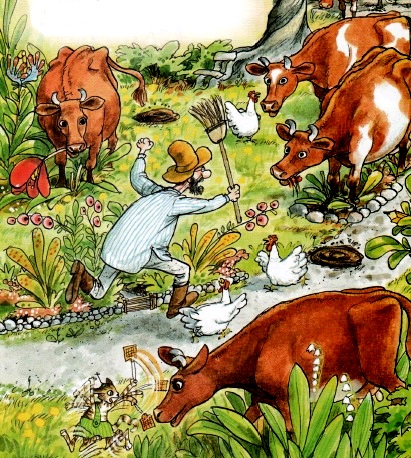 детские книги бесплатно, Свен Нурдквист, петсон и финдус онлайн, переполох на огороде детские книги бесплатно, Свен Нурдквист, петсон и финдус онлайн