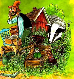 сказки онлайн бесплатно, финдус и петсон, иллюстрации к сказкам, Свен Нурдквист