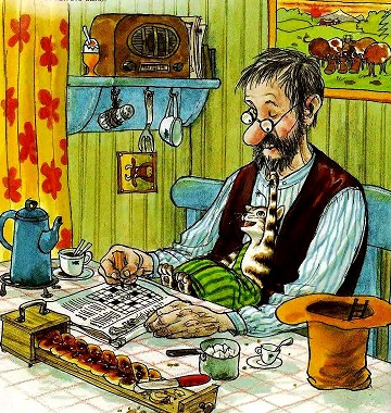 сказки онлайн бесплатно, финдус и петсон, иллюстрации к сказкам, Свен Нурдквист