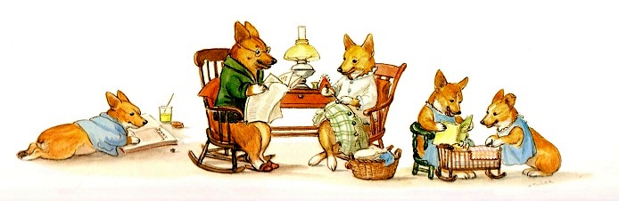 сказки онлайн, детские книги, таша тюдор Corgiville Fair