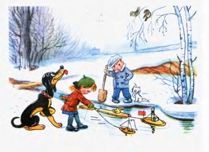 сказки сутеева, времена года