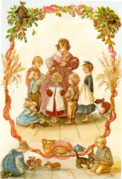 детская молитва детская библия иллюстрации Таша Тюдор