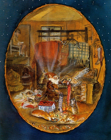 новогодняя ночь, новогодняя сказка новогодняя сказка, новогодняя елка, новогодня ночь, Таша Тюдор